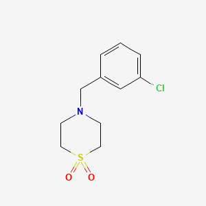 4-(3-Chlorobenzyl)-1lambda~6~,4-thiazinane-1,1-dione