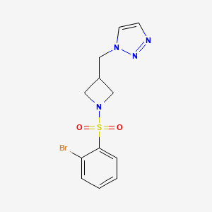 1-[[1-(2-Bromophenyl)sulfonylazetidin-3-yl]methyl]triazole