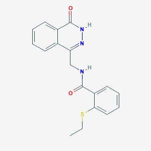 2-ethylsulfanyl-N-[(4-oxo-3H-phthalazin-1-yl)methyl]benzamide