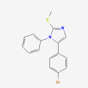5-(4-bromophenyl)-2-(methylthio)-1-phenyl-1H-imidazole