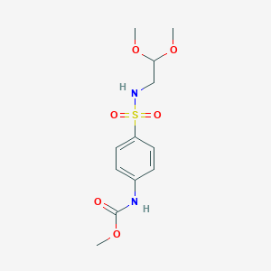methyl N-[4-(2,2-dimethoxyethylsulfamoyl)phenyl]carbamate