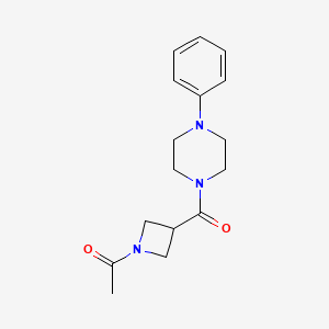 1-(3-(4-Phenylpiperazine-1-carbonyl)azetidin-1-yl)ethanone
