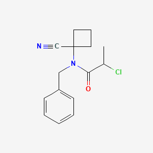 N-Benzyl-2-chloro-N-(1-cyanocyclobutyl)propanamide