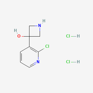 3-(2-Chloropyridin-3-yl)azetidin-3-ol;dihydrochloride