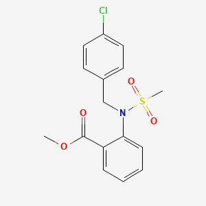 Methyl 2-[(4-chlorobenzyl)(methylsulfonyl)amino]benzoate