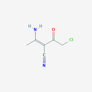 3-Amino-2-(2-chloroacetyl)but-2-enenitrile