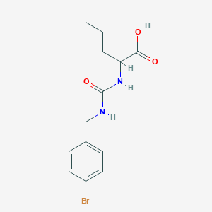 2-({[(4-Bromophenyl)methyl]carbamoyl}amino)pentanoic acid