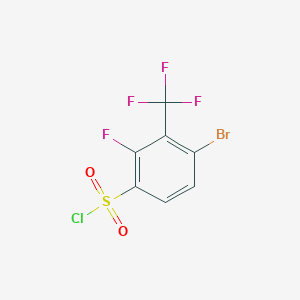 4-Bromo-2-fluoro-3-(trifluoromethyl)benzenesulfonyl chloride