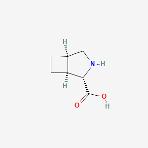 molecular formula C7H11NO2 B2624389 (1S,2S,5R)-rel-3-azabicyclo[3.2.0]heptane-2-carboxylic acid CAS No. 77882-10-1