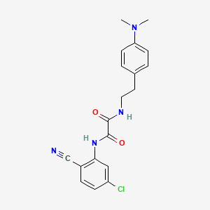 molecular formula C19H19ClN4O2 B2624393 N1-(5-chloro-2-cyanophenyl)-N2-(4-(dimethylamino)phenethyl)oxalamide CAS No. 954011-30-4