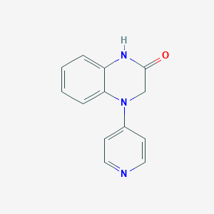 molecular formula C13H11N3O B2624394 4-Pyridin-4-yl-1,3-dihydroquinoxalin-2-one CAS No. 2418724-45-3