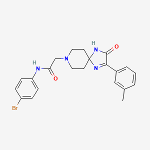 N-(4-bromophenyl)-2-(3-oxo-2-(m-tolyl)-1,4,8-triazaspiro[4.5]dec-1-en-8-yl)acetamide