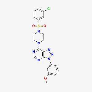 7-(4-((3-chlorophenyl)sulfonyl)piperazin-1-yl)-3-(3-methoxyphenyl)-3H-[1,2,3]triazolo[4,5-d]pyrimidine