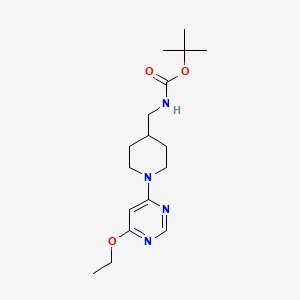 tert-Butyl ((1-(6-ethoxypyrimidin-4-yl)piperidin-4-yl)methyl)carbamate