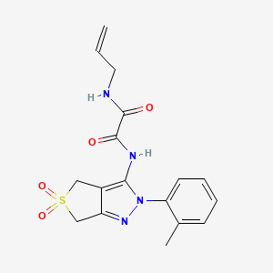 N1-allyl-N2-(5,5-dioxido-2-(o-tolyl)-4,6-dihydro-2H-thieno[3,4-c]pyrazol-3-yl)oxalamide