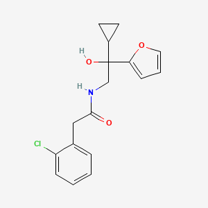 2-(2-chlorophenyl)-N-(2-cyclopropyl-2-(furan-2-yl)-2-hydroxyethyl)acetamide