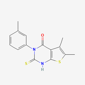 2-Mercapto-5,6-dimethyl-3-m-tolyl-3H-thieno[2,3-d]pyrimidin-4-one