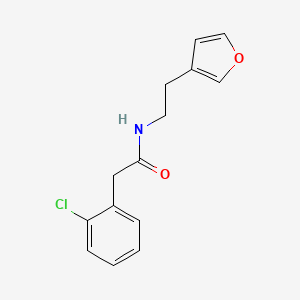 2-(2-chlorophenyl)-N-(2-(furan-3-yl)ethyl)acetamide