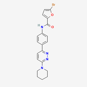 molecular formula C20H19BrN4O2 B2624480 5-bromo-N-[4-(6-piperidinopyridazin-3-yl)phenyl]-2-furamide CAS No. 941895-73-4