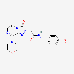 molecular formula C19H22N6O4 B2624484 N-[(4-methoxyphenyl)methyl]-2-[8-(morpholin-4-yl)-3-oxo-2H,3H-[1,2,4]triazolo[4,3-a]pyrazin-2-yl]acetamide CAS No. 1251620-30-0