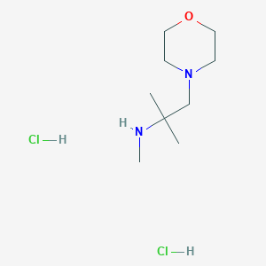 molecular formula C9H22Cl2N2O B2624520 Methyl[2-methyl-1-(morpholin-4-yl)propan-2-yl]amine dihydrochloride CAS No. 1864016-70-5