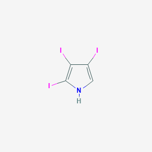 molecular formula C4H2I3N B2624654 2,3,4-triiodo-1H-pyrrole CAS No. 56821-80-8