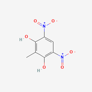molecular formula C7H6N2O6 B2624661 2-Methyl-4,6-dinitrobenzene-1,3-diol CAS No. 124501-36-6