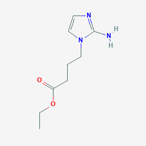 molecular formula C9H15N3O2 B2624719 ethyl 4-(2-amino-1H-imidazol-1-yl)butanoate CAS No. 2060592-47-2
