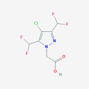 [4-chloro-3,5-bis(difluoromethyl)-1H-pyrazol-1-yl]acetic acid