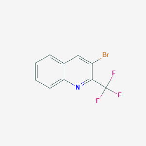 molecular formula C10H5BrF3N B2624829 3-Bromo-2-(trifluoromethyl)quinoline CAS No. 1620749-79-2