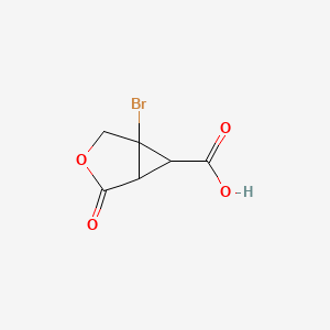 B2624916 1-bromo-4-oxo-3-oxabicyclo[3.1.0]hexane-6-carboxylic Acid CAS No. 89891-30-5