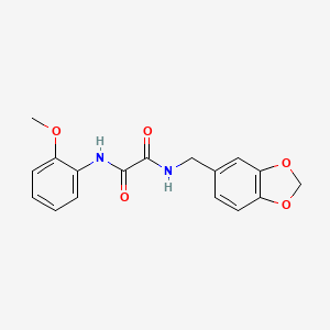 molecular formula C17H16N2O5 B2624948 N-[(2H-1,3-benzodioxol-5-yl)methyl]-N'-(2-methoxyphenyl)ethanediamide CAS No. 345249-01-6