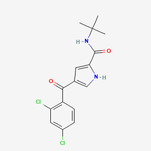 molecular formula C16H16Cl2N2O2 B2624993 N-tert-butyl-4-(2,4-dichlorobenzoyl)-1H-pyrrole-2-carboxamide CAS No. 338977-06-3