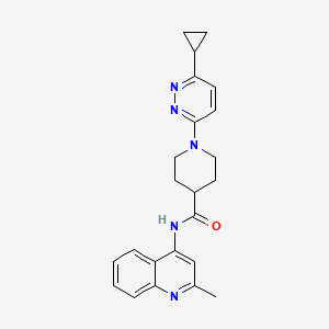 1-(6-cyclopropylpyridazin-3-yl)-N-(2-methylquinolin-4-yl)piperidine-4-carboxamide
