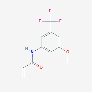 molecular formula C11H10F3NO2 B2624998 N-[3-Methoxy-5-(trifluoromethyl)phenyl]prop-2-enamide CAS No. 2361655-83-4