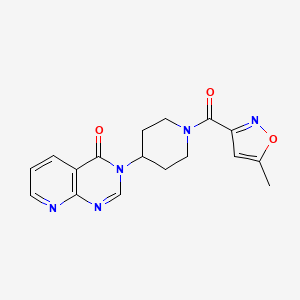 3-(1-(5-methylisoxazole-3-carbonyl)piperidin-4-yl)pyrido[2,3-d]pyrimidin-4(3H)-one