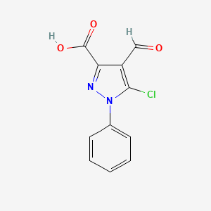 5-Chloro-4-formyl-1-phenyl-1H-pyrazole-3-carboxylic acid