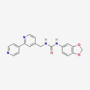 1-([2,4'-Bipyridin]-4-ylmethyl)-3-(benzo[d][1,3]dioxol-5-yl)urea