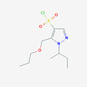 1-sec-butyl-5-(propoxymethyl)-1H-pyrazole-4-sulfonyl chloride