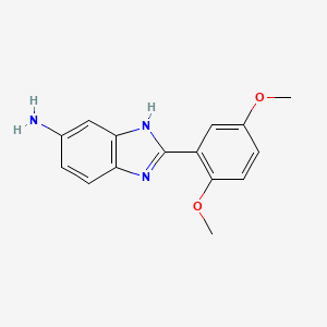 2-(2,5-dimethoxyphenyl)-1H-1,3-benzodiazol-5-amine
