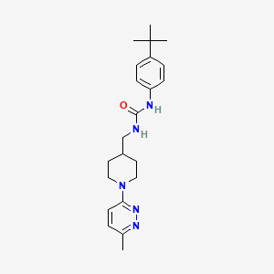1-(4-(Tert-butyl)phenyl)-3-((1-(6-methylpyridazin-3-yl)piperidin-4-yl)methyl)urea