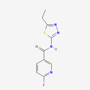 N-(5-Ethyl-1,3,4-thiadiazol-2-yl)-6-fluoropyridine-3-carboxamide