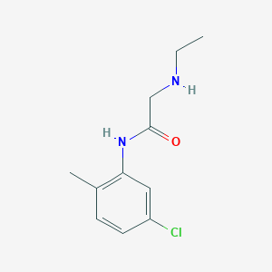 molecular formula C11H15ClN2O B2625029 N-(5-chloro-2-methylphenyl)-2-(ethylamino)acetamide CAS No. 500345-88-0