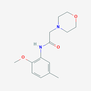 molecular formula C14H20N2O3 B2625070 N-(2-methoxy-5-methylphenyl)-2-morpholin-4-ylacetamide CAS No. 306730-66-5