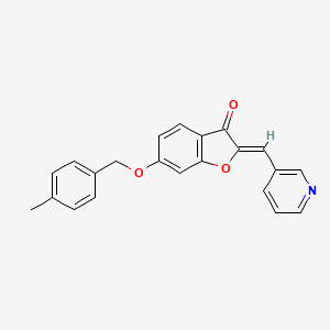 (Z)-6-((4-methylbenzyl)oxy)-2-(pyridin-3-ylmethylene)benzofuran-3(2H)-one