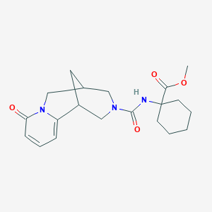 methyl 1-{[(8-oxo-1,5,6,8-tetrahydro-2H-1,5-methanopyrido[1,2-a][1,5]diazocin-3(4H)-yl)carbonyl]amino}cyclohexanecarboxylate