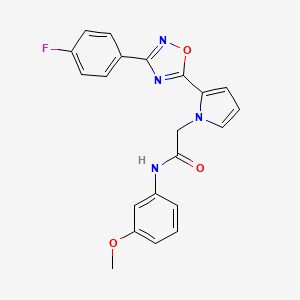 2-{2-[3-(4-fluorophenyl)-1,2,4-oxadiazol-5-yl]-1H-pyrrol-1-yl}-N-(3-methoxyphenyl)acetamide