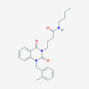 N-butyl-4-(1-(2-methylbenzyl)-2,4-dioxo-1,2-dihydroquinazolin-3(4H)-yl)butanamide