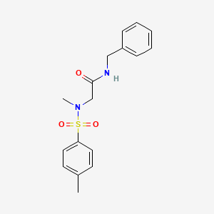 molecular formula C17H20N2O3S B2625144 N-benzyl-2-(N,4-dimethylphenylsulfonamido)acetamide CAS No. 522662-02-8
