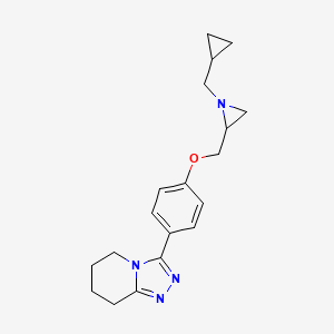 3-[4-[[1-(Cyclopropylmethyl)aziridin-2-yl]methoxy]phenyl]-5,6,7,8-tetrahydro-[1,2,4]triazolo[4,3-a]pyridine
